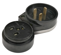 Разъем печной РШ/ВШ карболитовый 32А 250В черный 9114 IN HOME