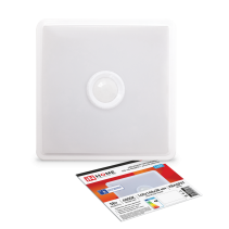 Светильник светодиодный СПБ-2Д-КВАДРАТ 5Вт 230В 4000К 400Лм 140мм c датчиком белый IN HOME