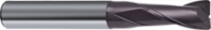 Monolithic carbide universal milling cutter with angular radius and central cut, MFN 2-R series, d-20 mm, r - 2 mm