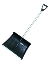 Лопата пластмассовая "ЛЕДОк" оцинкованная планка с алюминиевым черенком и V-образной ручкой, 470х350 мм