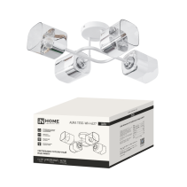 Светильник потолочный под лампу AURA TESO-WH-4E27 540x430x150 белый IN HOME