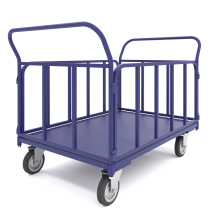 Platform trolley with tubular sides TB 2 (600x900) wheels d125mm