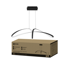 LED lamp ESTETIKA DALI-FX-90BL 90W 230V 3000-6500K 920x245x230mm 1.2m cable DN black IN HOME