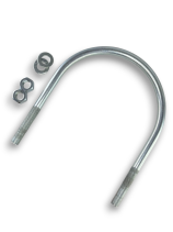 Керн Комплект хомут U образный гост 24137-80 м16х195 + 2 гайки + 2шайбы. Оцинкованный. 1 комплект RKU00161952001