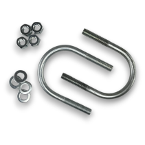 Керн Комплект хомут U образный гост 24137-80 м12х75 + 2 гайки + 2шайбы. Оцинкованный. 5 комплектов RKU00120752005