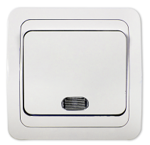 One-key switch with backlight CLASSICO white 2121 IN HOME