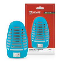 Ночник светодиодный антимоскитный NLM 01-MB синий с выключателем 230В IN HOME