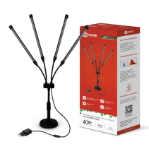 Светильник настольный на основании светодиодный СНО-Т2-ФИТО 4С40 красно-синий 40Вт 4 плафона, пульт на шнуре IN HOME