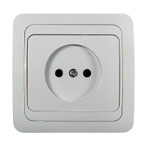Розетка одинарная CLASSICO белая 2022 IN HOME