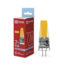 Лампа светодиодная LED-JC-COB 7Вт 12В G4 6500К 720Лм IN HOME