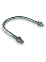 Керн Комплект хомут U образный гост 24137-80 м16х180 + 2 гайки + 2шайбы. Оцинкованный. 1 комплект RKU00161802001