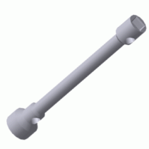 Cylinder key straight 27x38 zinc L-440