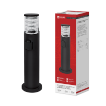 Светильник уличный напольный ТБУ ART-RP600-1WO-1хA60-BL 600мм, розетка c з/к, черный IP54 IN HOME