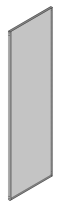MULTICOLOR Single mounting panel UMK (800x2100) (WxDxH) RAL 7035