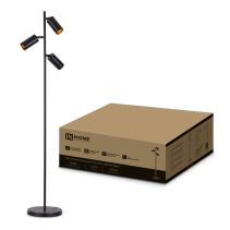 Светильник напольный под лампу ТНО 07-3хGU10-BB 230В черный плафон, черный корпус IN HOME