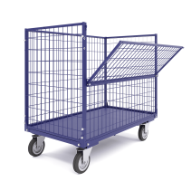 Mesh container without lid KSM 6 (800x1200x920mm) wheels d200mm.