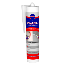 Противопожарный акриловый герметик INVAMAT FS701, картридж 280 мл (красный)