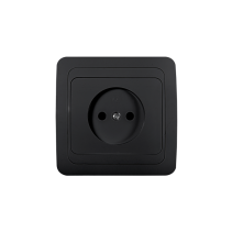 Розетка одинарная CLASSICO черная 2022B IN HOME