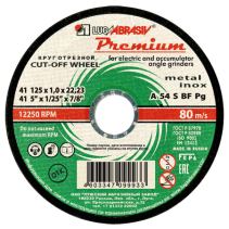 Круг отрезной 41 125 1 22.23 A 54 S BF 80 мет.+нерж.prem.