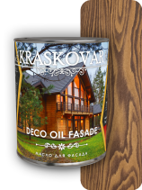 Масло для фасада Kraskovar Deco Oil Fasade Орех гварнери 0,75 л.