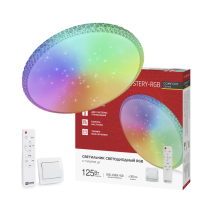 Светильник светодиодный COMFORT MYSTERY-RGB 125Вт 230В 3000-6500K 10000Лм 500x80мм с пультом ДУ IN HOME