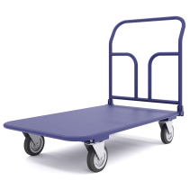 Trolley platform folding handle, pedal. TPSR 2 M (600x900) wheels d 125mm.