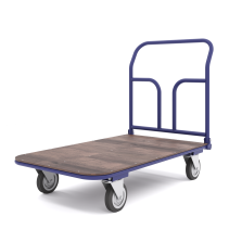 Тележка платформенная складная ручка, педаль. ТПСР 2 ФЛ (600х900) колеса d 125мм.