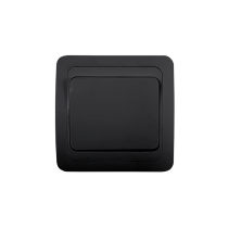 Выключатель одноклавишный CLASSICO черный 2021B IN HOME