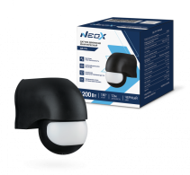 Motion Sensor Infrared DD 10H 1200W 180 gr. 12m IP44 Black NEOX