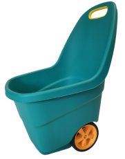 Plastic garden trolley 65L, 2 component wheels polycarbonate with rubber coating Ø 17.5cm