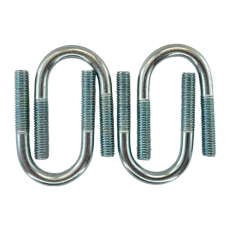 Керн Комплект хомут U образный гост 24137-80 м6х20 + 2 гайки + 2шайбы. Оцинкованный. 10 комплектов RKU00060182010