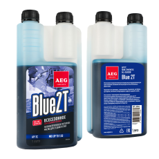 AEG Semi Synthetic 2T Motor Oil API TC Масло 2Т п/с, дозатор, 1 л