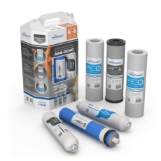 A set of K-6 AQUABRIGHT cartridges with a VONTRON MEMBRANE for water purification