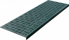 Anti-slip pad on the step lightweight angular (rubber tread) 900x300x30 mm, green