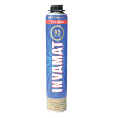 INVAMAT 65 (летняя) Профессиональная монтажная пена, аэрозольный баллон 1000 мл (12/1)