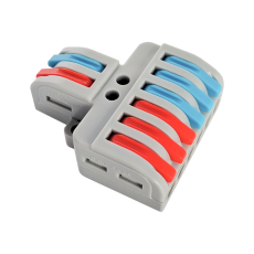 Клемма проходная разветвительная КПР 222-4126 с рычагами 2/6 полюса 0.08-2.5/4мм2 (5шт./уп.) IN HOME