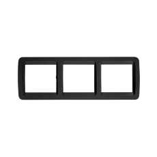 Рамка тройная горизонтальная CLASSICO черная 2303HB IN HOME