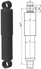Hydraulic shock absorber 54327-2915006
