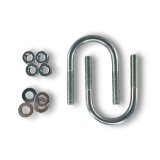 Керн Комплект хомут U образный гост 24137-80 м8х40 + 2 гайки + 2шайбы. Оцинкованный. 10 комплектов RKU00080402010