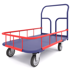 Platform trolley with side 170 mm TPB 7 800x1400 wheels d200 mm
