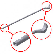 Монтажка (КАМАЗ) 685 мм краш.