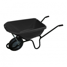 Тачка садовая с пластиковым кузовом 90 л/100 кг