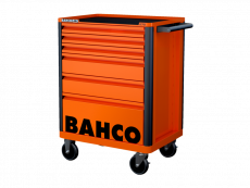 Tool cart XL with cabinet , 6 drawers, orange