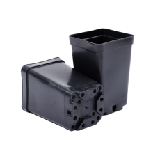 Горшки литьевые (твердые) квадратные 0,8л, 100 шт.