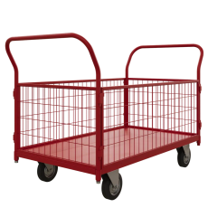 Тележка платформенная с бортами ТС 5 RT (700х1200) колёса d 160