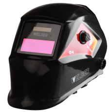 Маска сварочная WELDER PRO Ф4 Хамелеон 90x35 мм, DIN 9-13 (Внеш. регул), в коробке