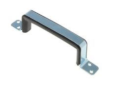 Ручка-скоба РС-110 + пластиковая накладка, цинк белый, 25 шт.