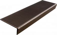 Anti-slip pad on the large corner step (Rubber tread) 1100*305*110 mm, beige