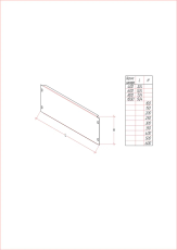 MULTICOLOR Plastron (1000x100) (WxDxH) RAL 7035