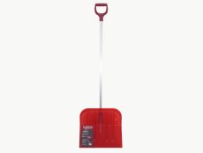 Polycarbonate snow shovel, red color